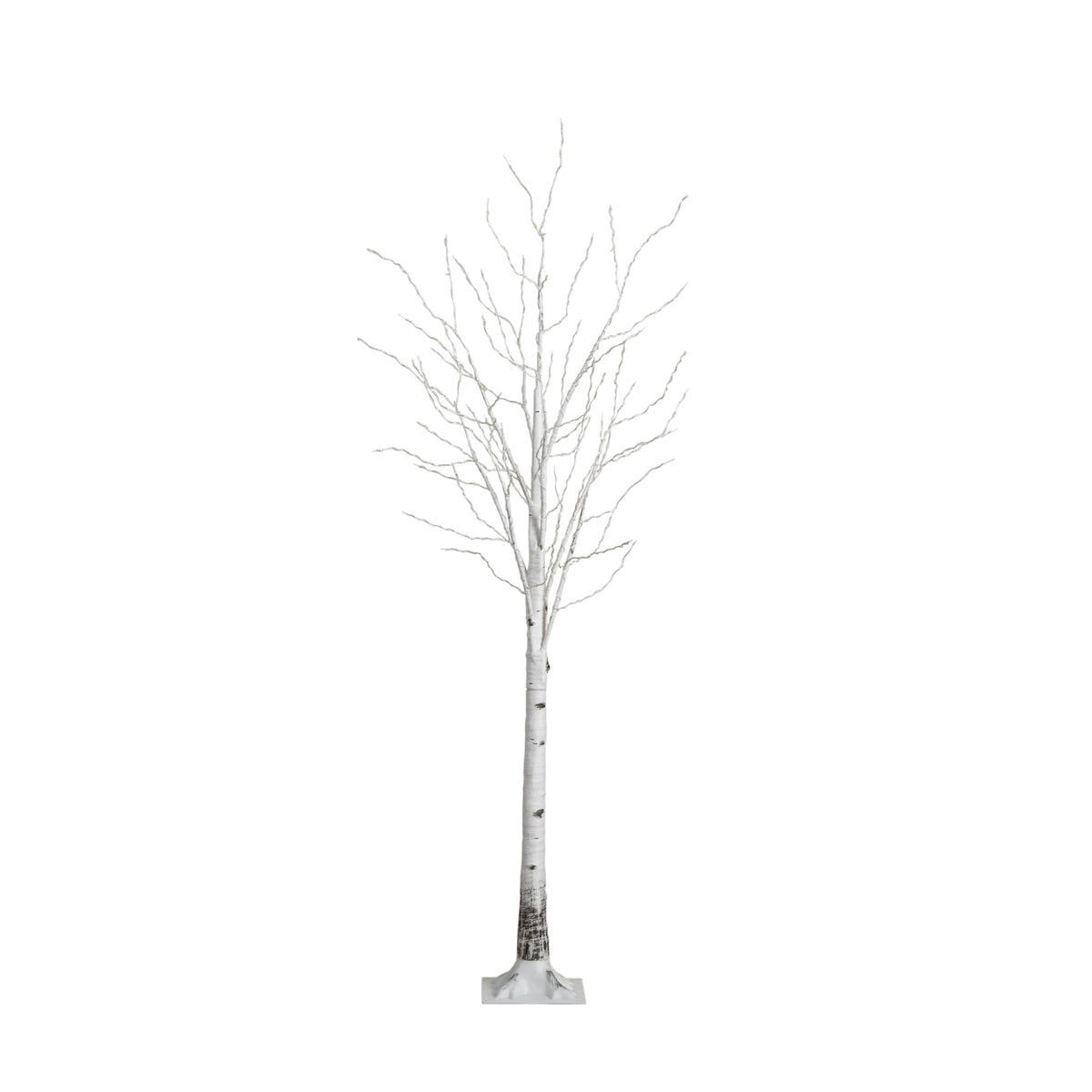 7-FT Pre-lit Artificial White Birch Tree with LED Lights M21018