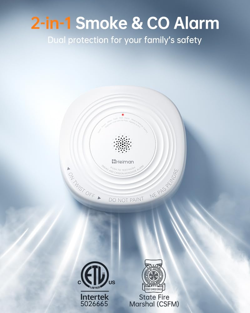 Smoke Detector Carbon Monoxide Detector Combo E2903