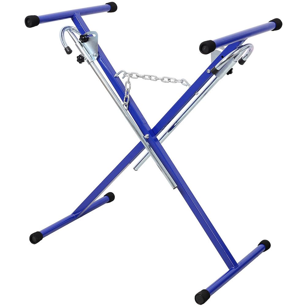Folding Steel Bumper Stand, 200 LBS Capacity Adjustable with Extendable Arms C5517