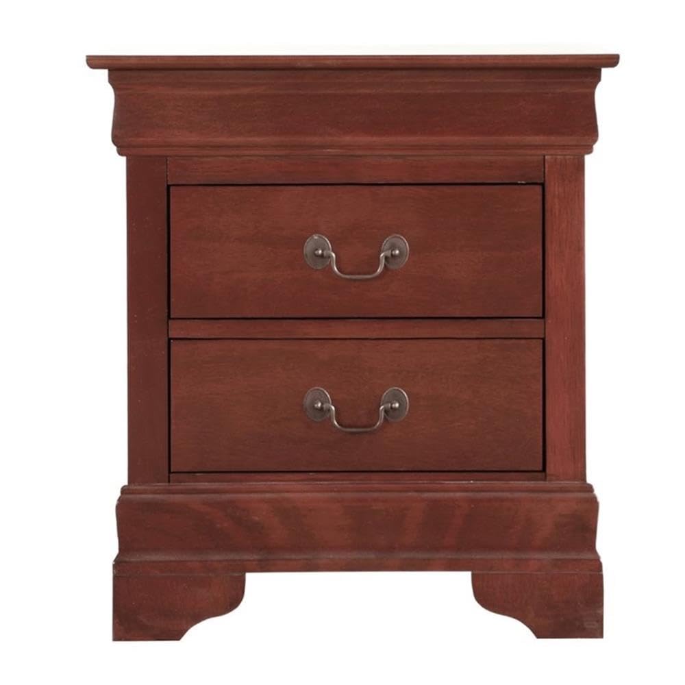 Set of 2 Queen Sleigh Bed and 2-Drawer Nightstand L363058