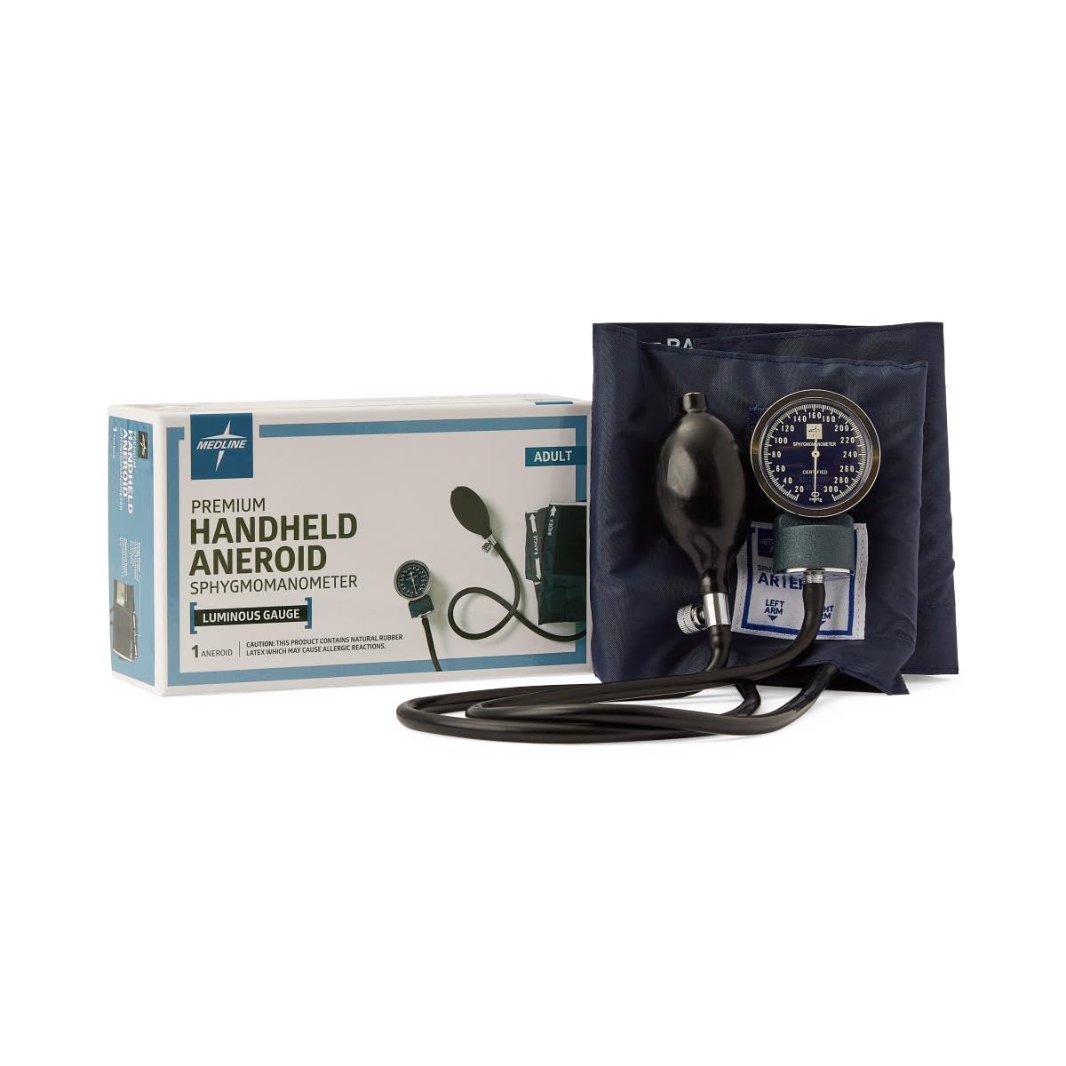 Handheld Aneroid Sphygmomanometer Adult Blood Pressure Cuff L107