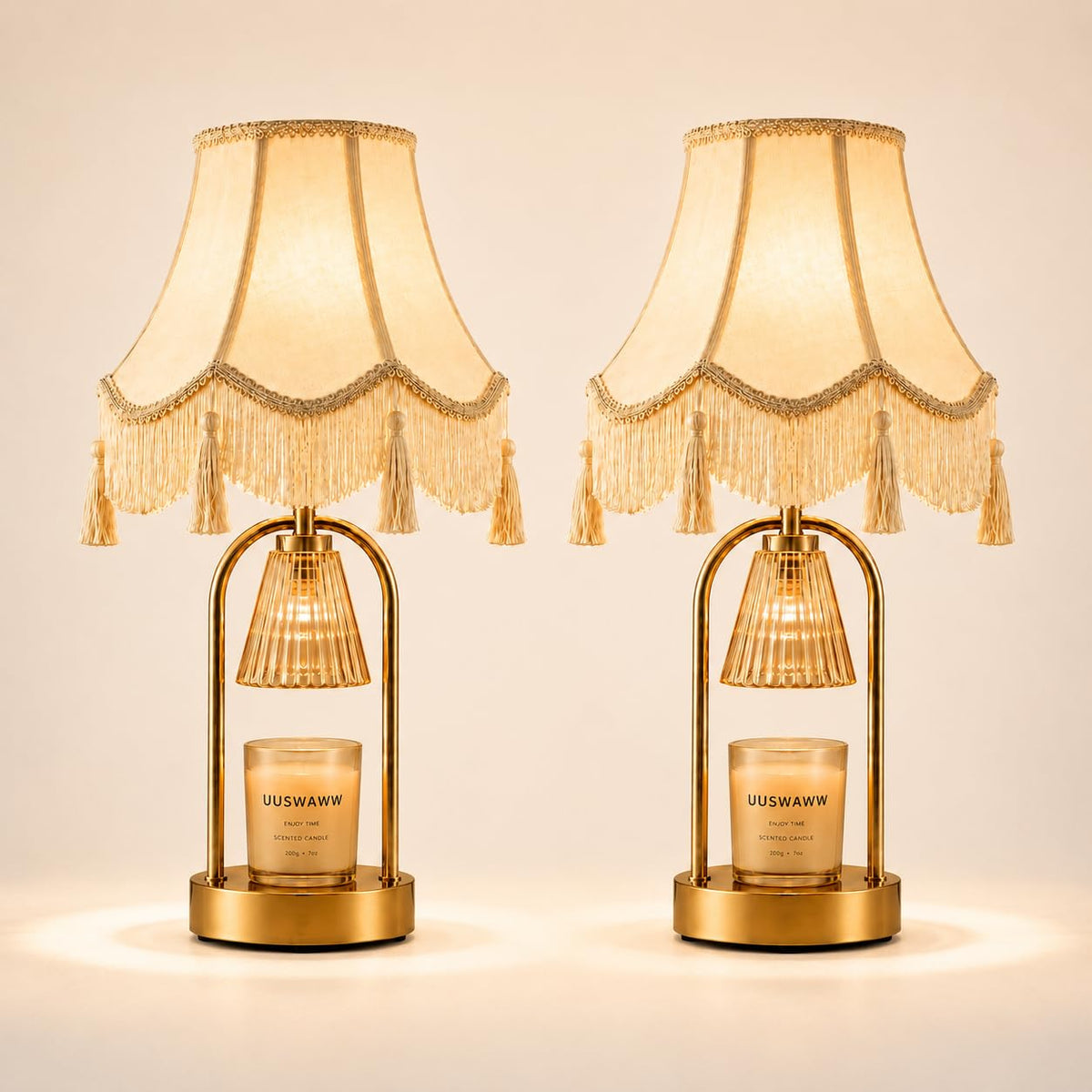 Dimmable Table Lamp and Candle Warmer Set of 2 K445
