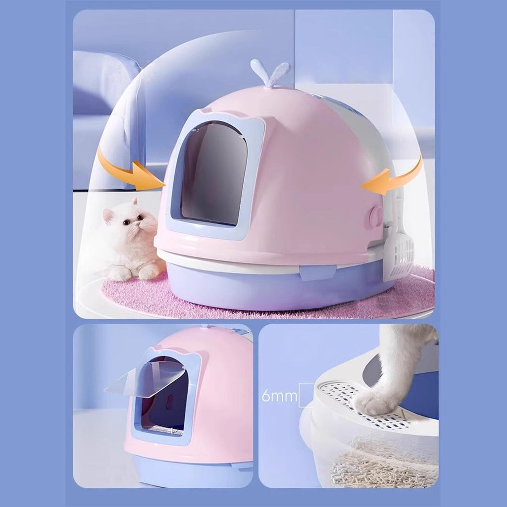 Covered Cat Litter Box with Scoop B488461