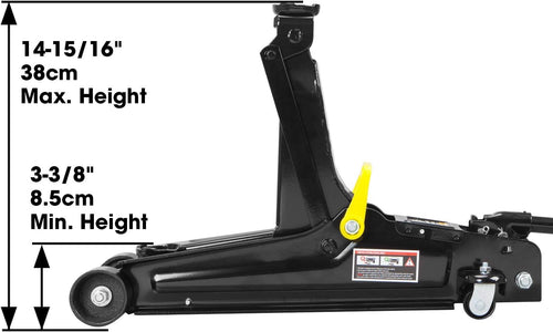 2.5 Ton Low Profile Hydraulic Trolley Jack, Black W4178