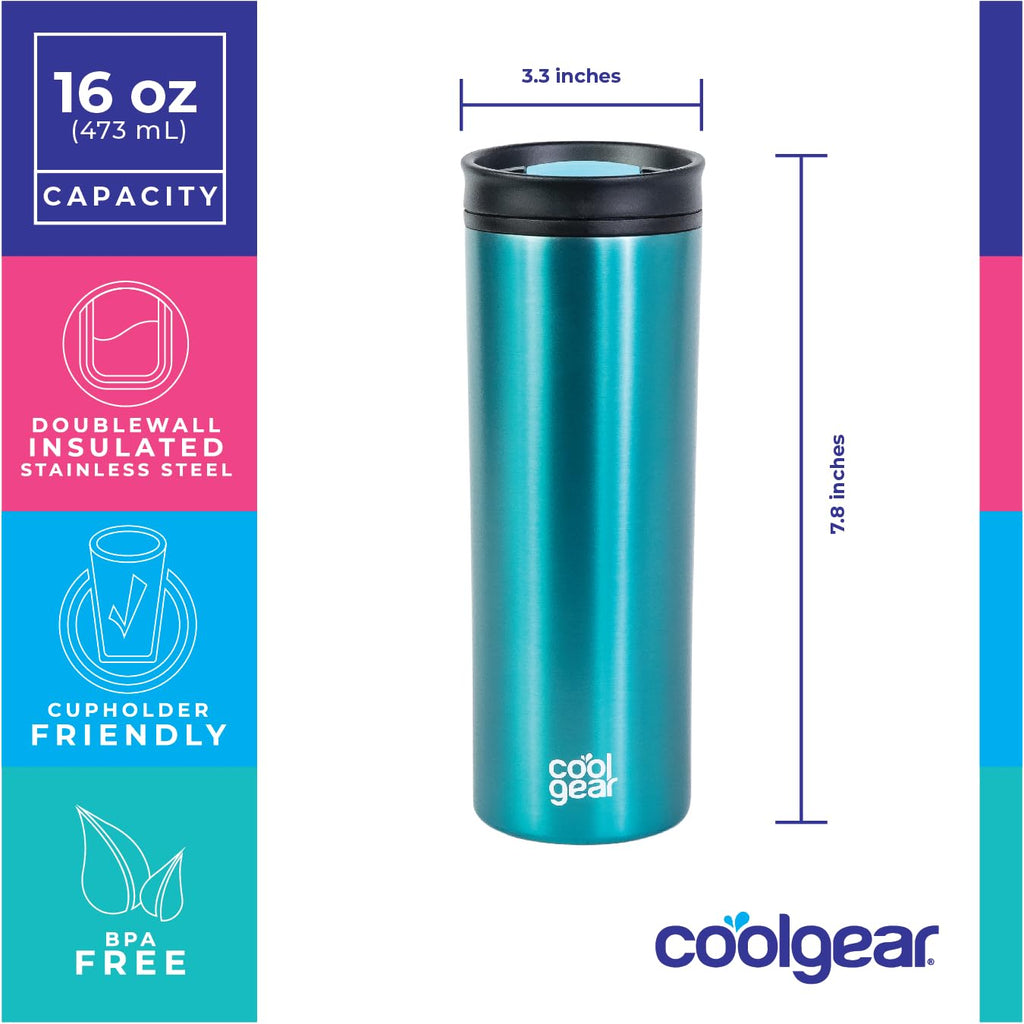 2 Pack 16 oz Coffee Travel Mug with Slider Lid J505