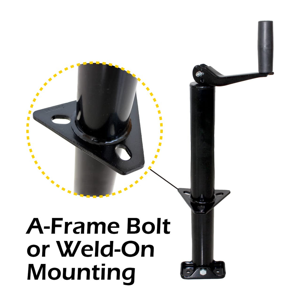 14" A-Frame Trailer Jack with Top Wind 2000 lbs. Capacity V9128