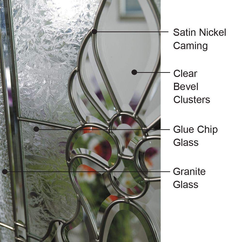 Steel Brilliant White Left Hand In-swing Exterior Prehung Door 36"x80" with 14" Sidelites P15825