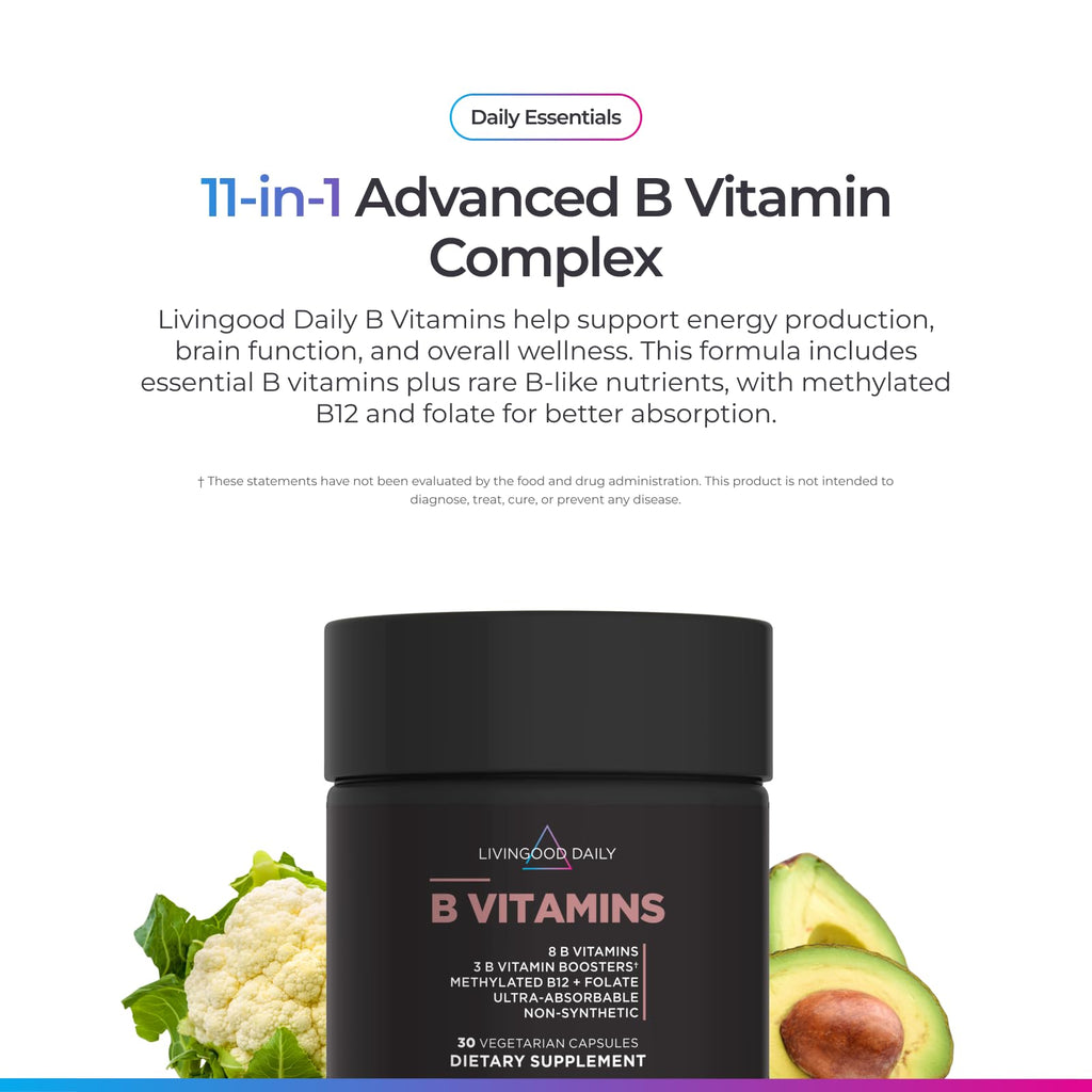 Vitamin B Complex Supplement 30 Capsules X707