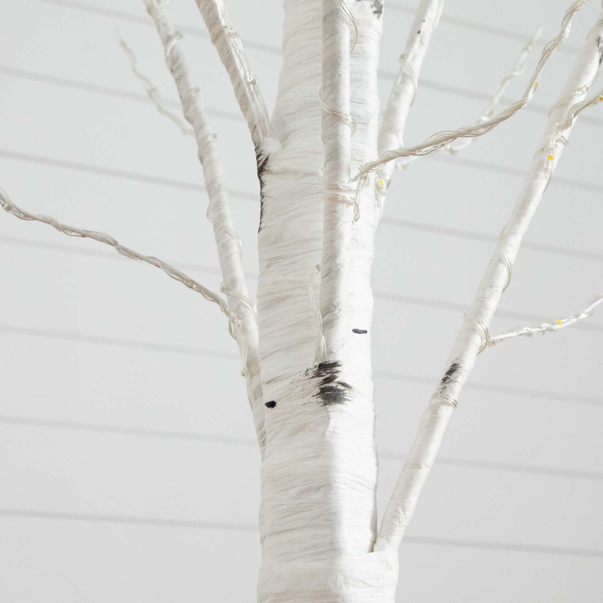 7-FT Pre-lit Artificial White Birch Tree with LED Lights M21018