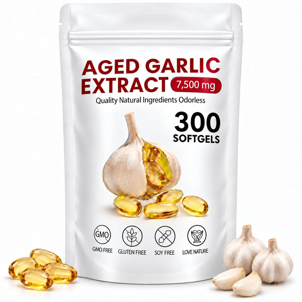 Odorless Garlic Supplement 300 Capsules S778049