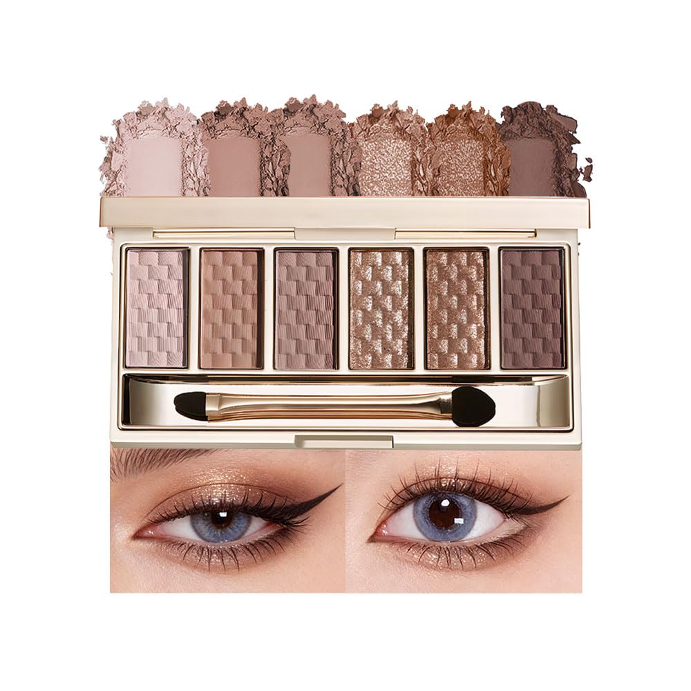 Nude Brown 6 Shade Matte & Shimmer Eyeshadow Palette H80890