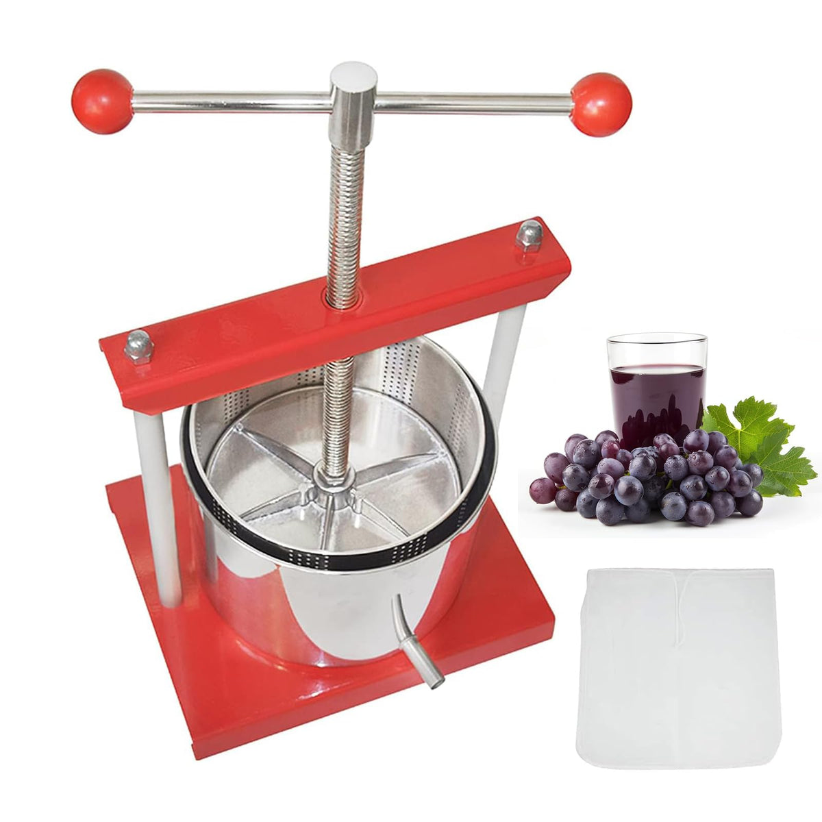 0.8 Gallon Stainless Steel Manual Press J9117