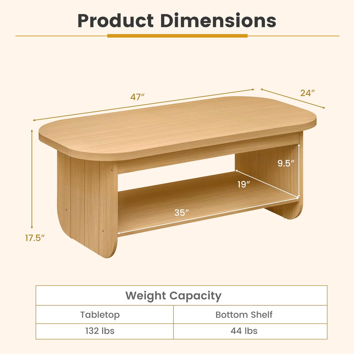 Oval Coffee Table T5070