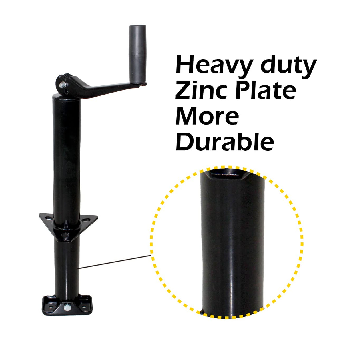 14" A-Frame Trailer Jack with Top Wind 2000 lbs. Capacity V9128