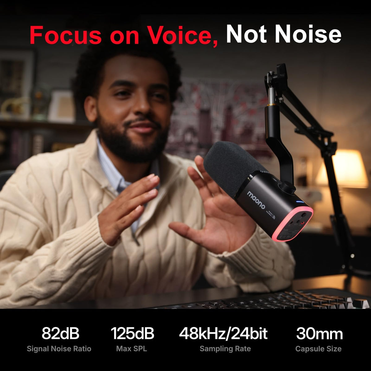 Wireless Dynamic Gaming Microphone F62123