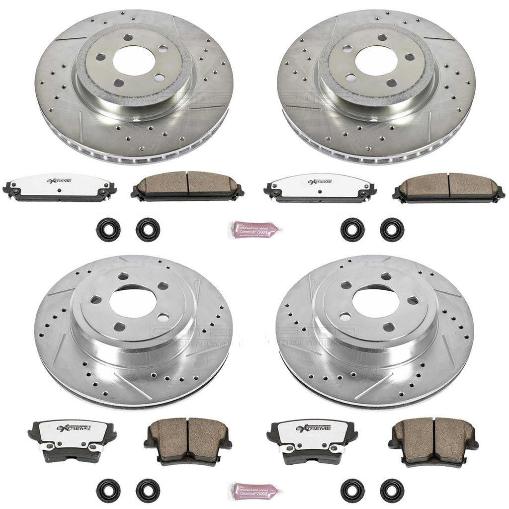 Brake Pad Rotor Kit Front Rear S88496