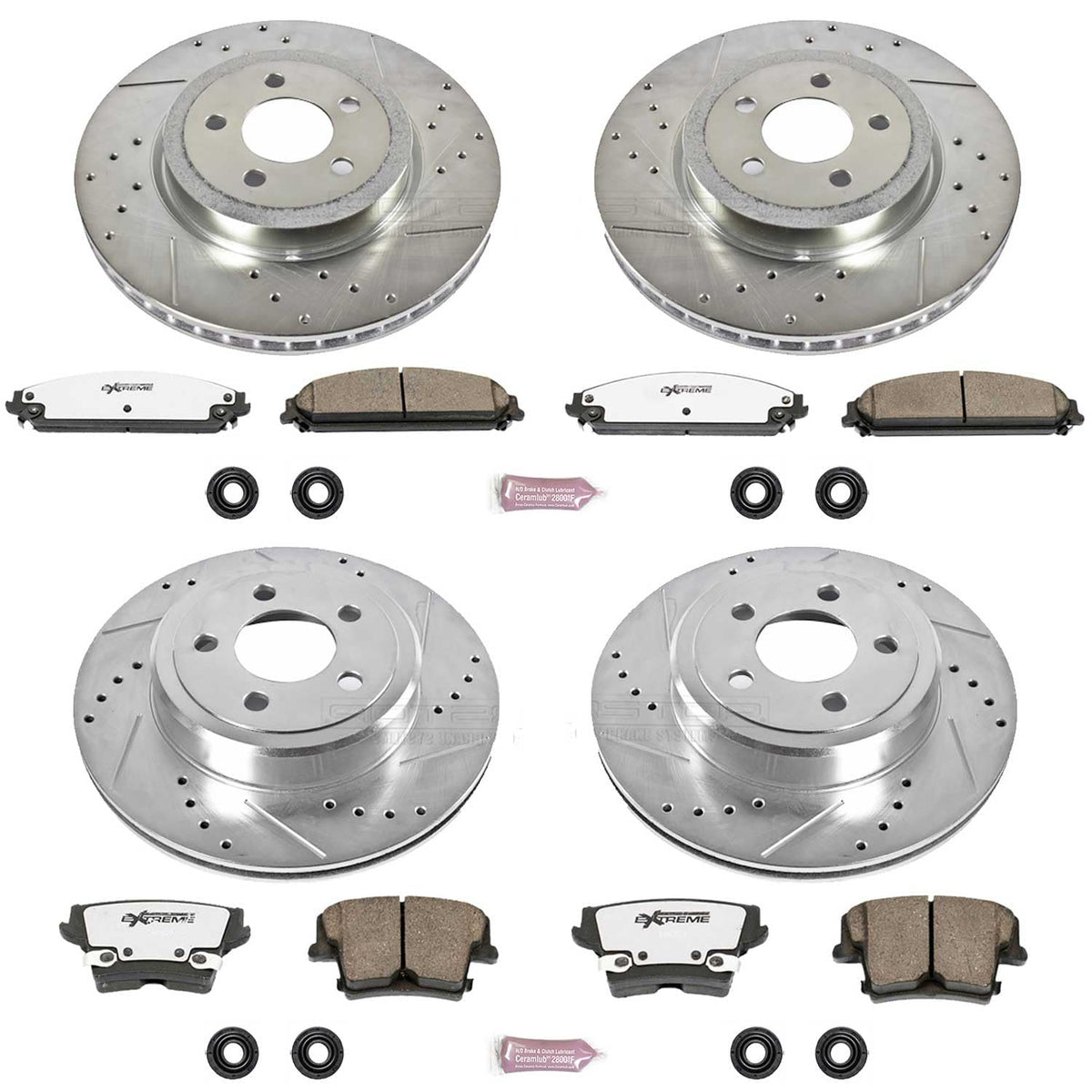 Brake Pad Rotor Kit Front Rear S88496