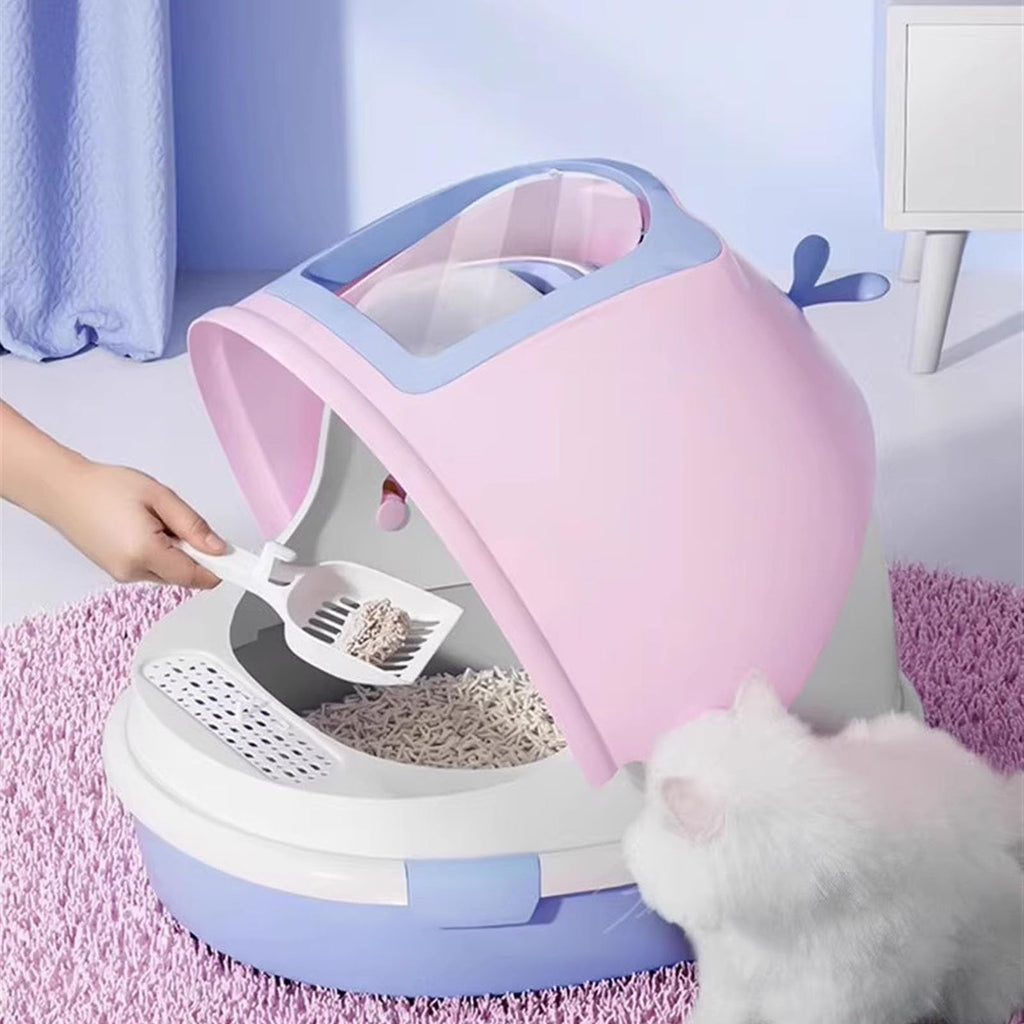 Covered Cat Litter Box with Scoop B488461