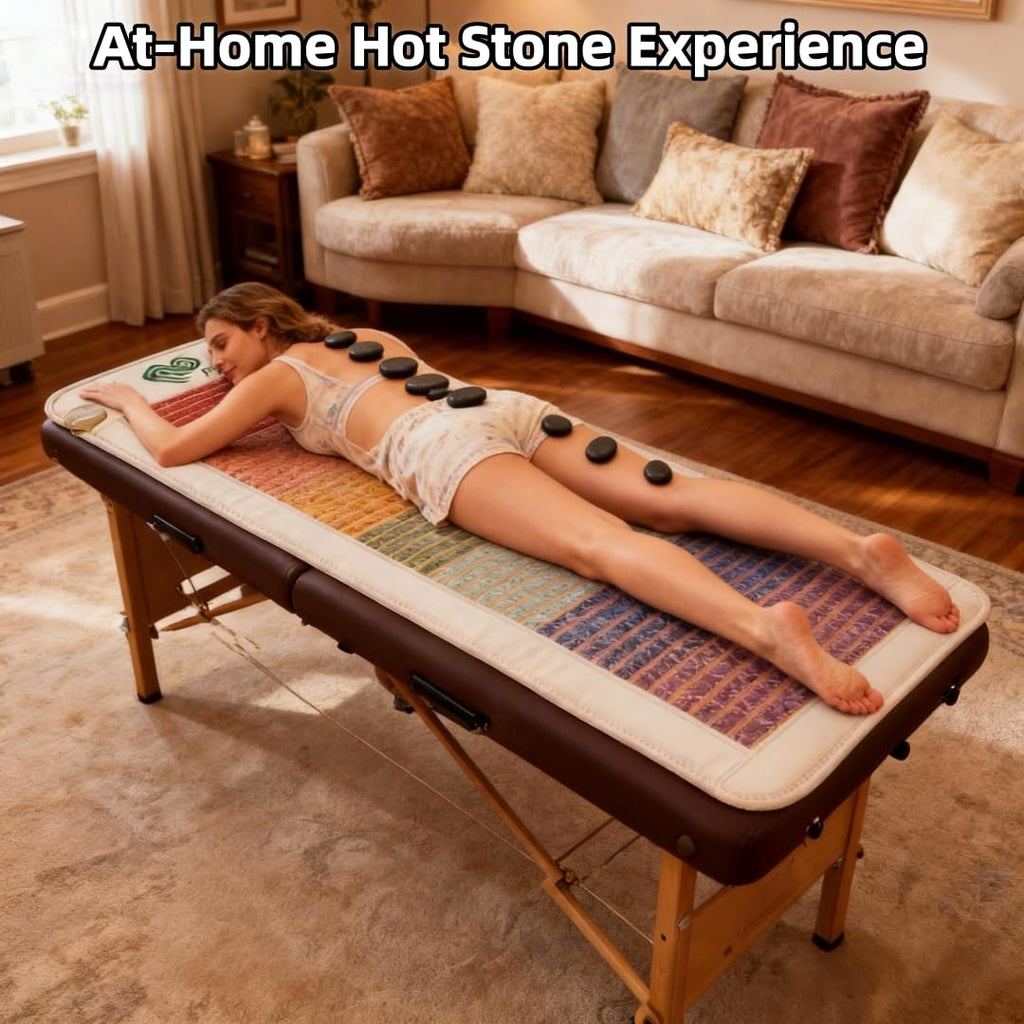 7-Chakra Gemstone Far Infrared Crystal Heating Mat K3734