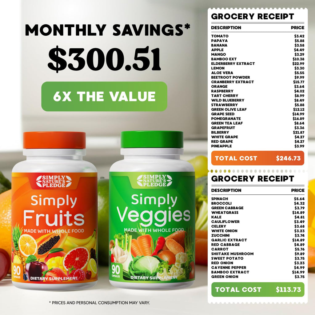 Fruits & Vegetables Supplement, 540 Capsules, 6-Pack I418680