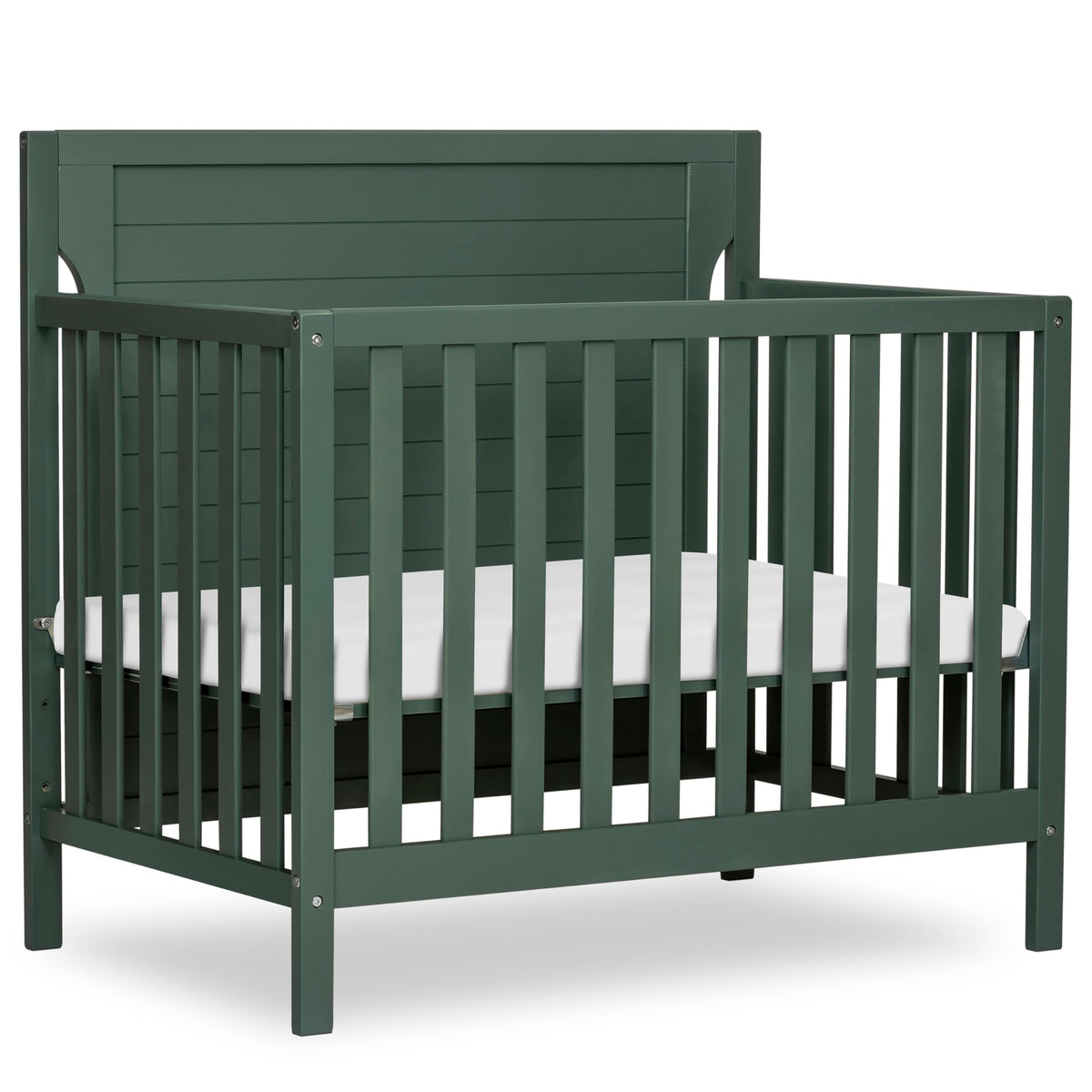 4-in-1 Convertible Mini Baby Crib with Mattress Pad A490721