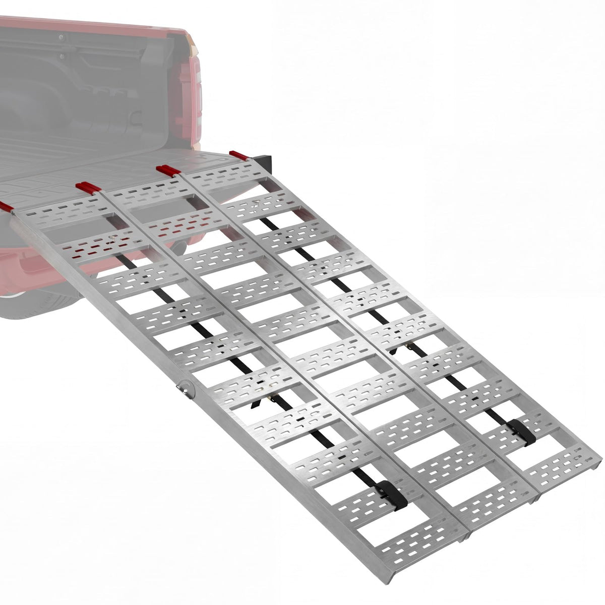 Tri-Fold Aluminum Loading Ramp, 1500 lbs Capacity, 76''L × 50''W Y44130