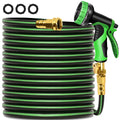 100FT Flexible No Kink Garden Hose with 10 Function Spray Nozzle V29060