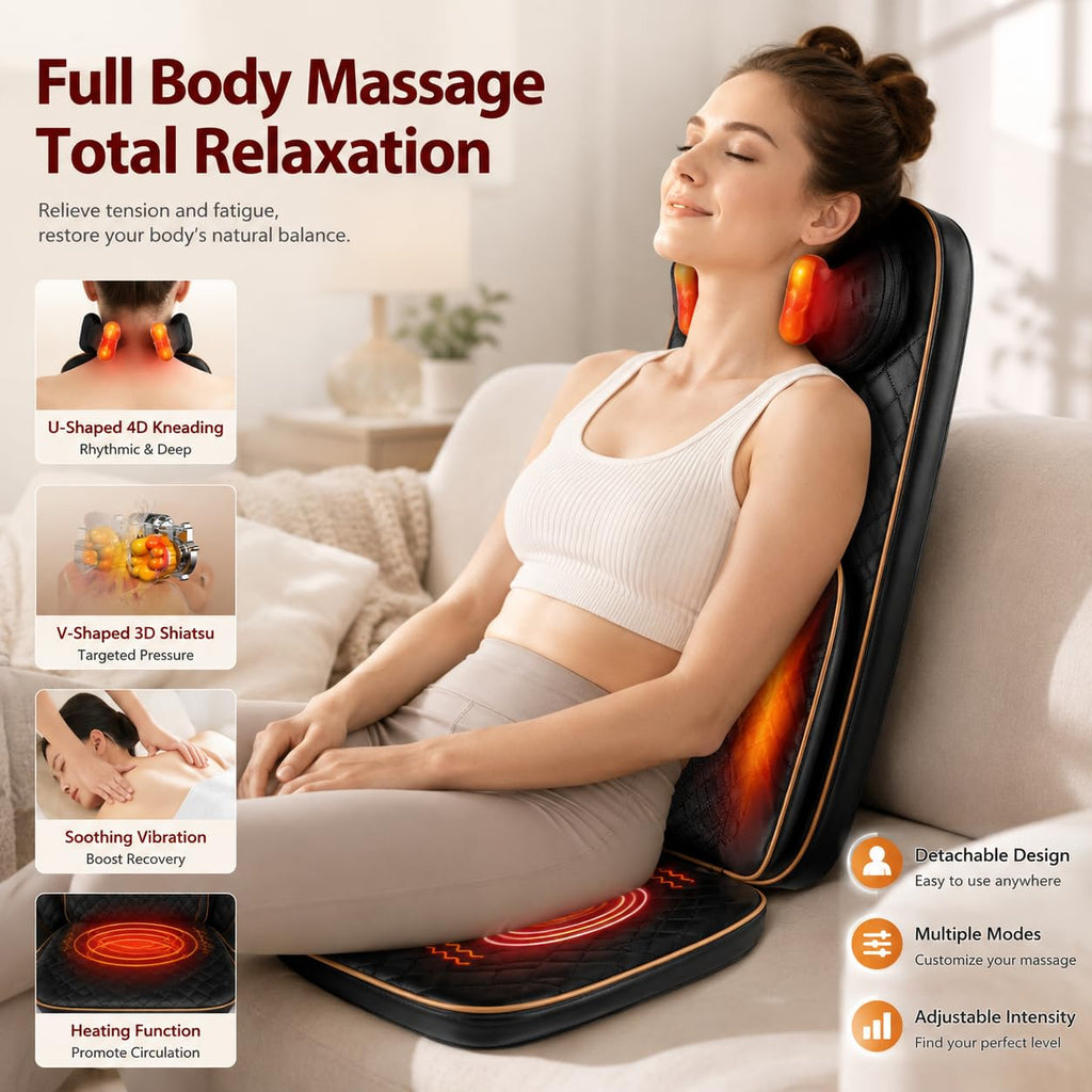 Shiatsu Neck and Back Massager with Heat J559