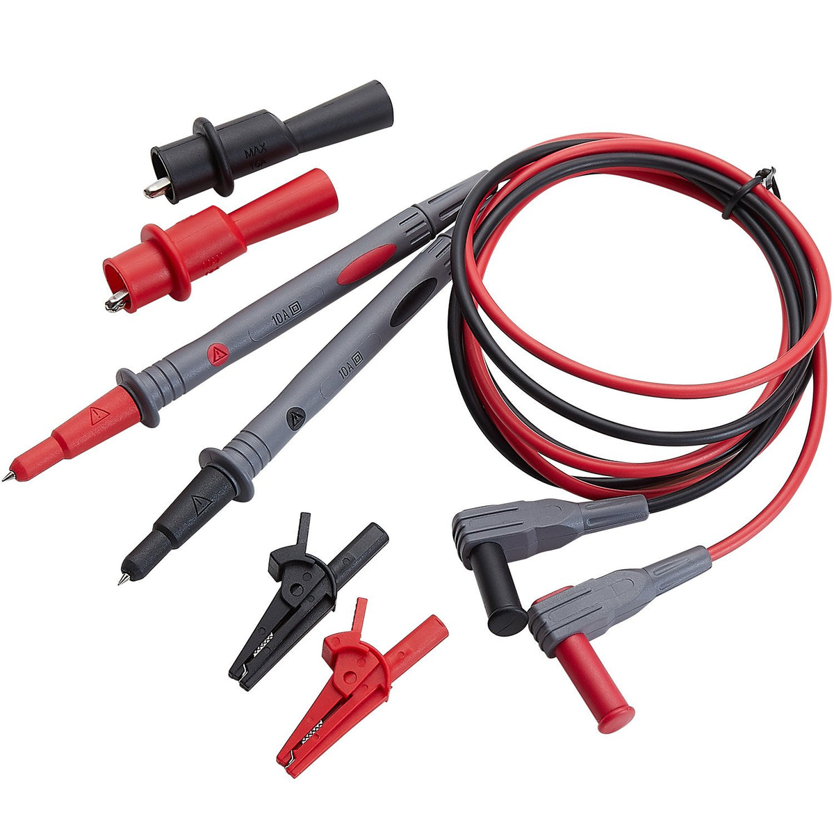 Silicone Multimeter Test Leads with Alligator Clips D61081