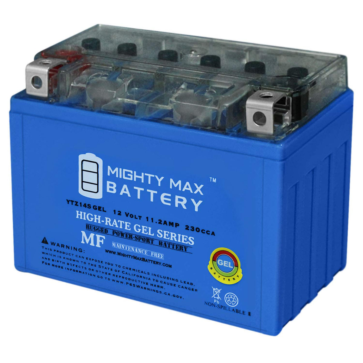12 Volt 11.2 AH GEL Type 230 CCA Rechargeable Maintenance Free SLA AGM Motorcycle Battery Y7890