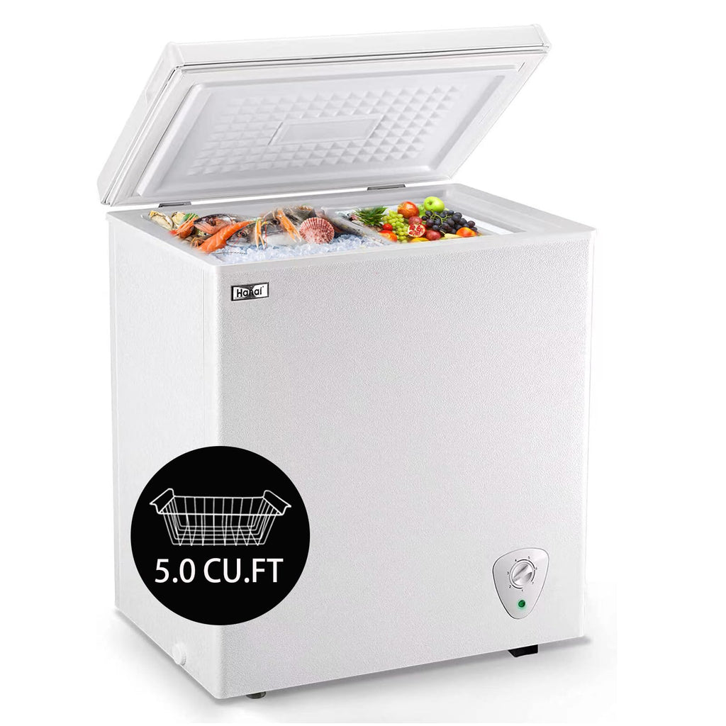 5.0 Cu.Ft White Chest Freezer with Removable Basket R6117