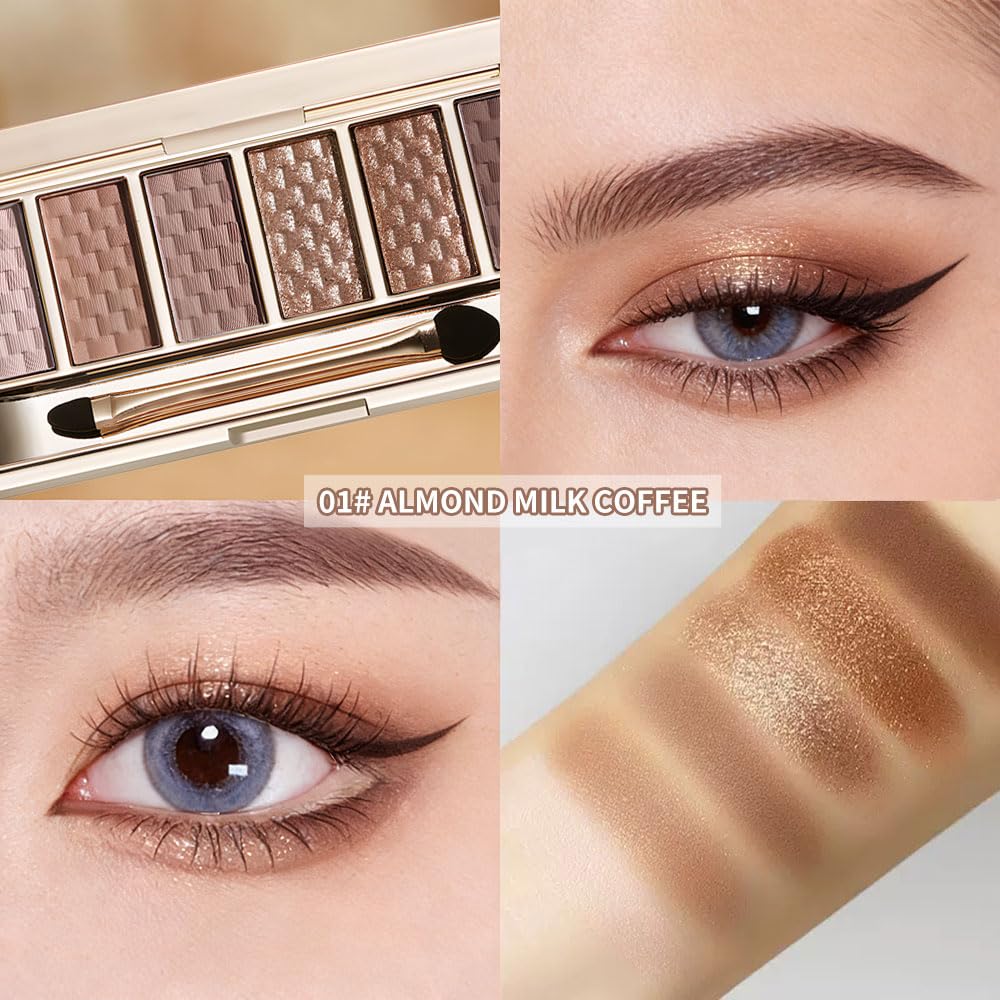 Nude Brown 6 Shade Matte & Shimmer Eyeshadow Palette H80890
