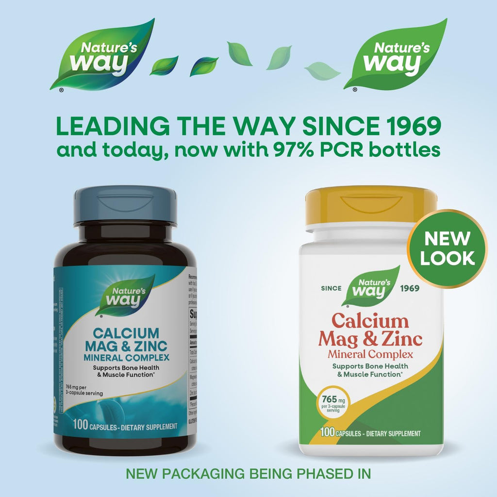 Calcium Magnesium & Zinc Mineral Complex 100 Capsules W840645