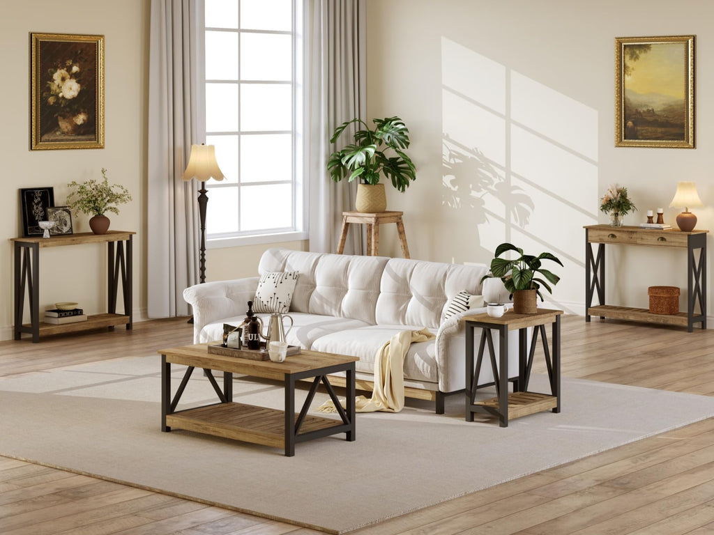 Farmhouse Console Table with Drawer P8157