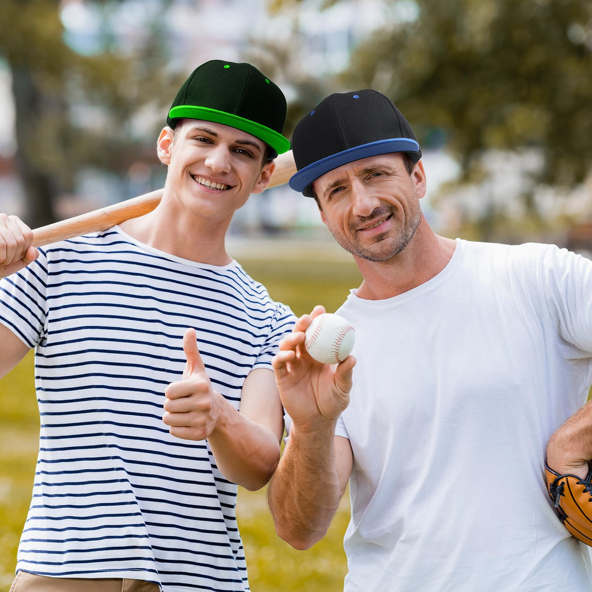30 Pcs Flat Cap Baseball Caps T18749