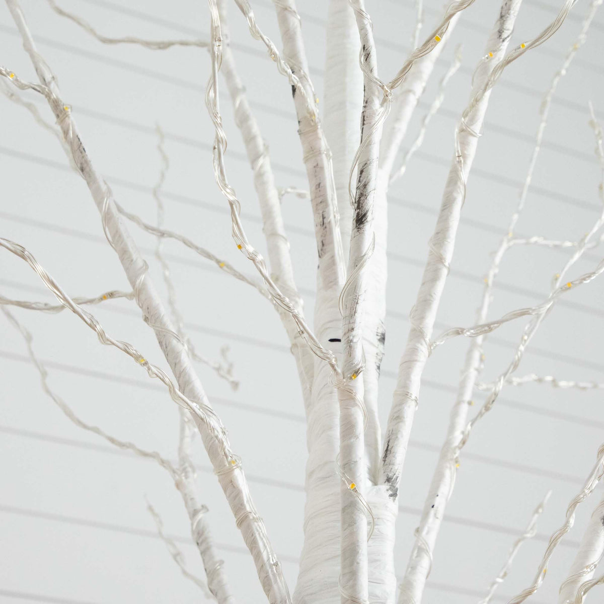 7-FT Pre-lit Artificial White Birch Tree with LED Lights M21018