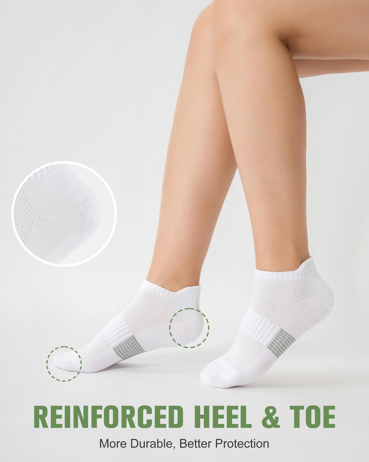 Women's Bamboo Viscose Ankle Socks, 6 Pairs F5154