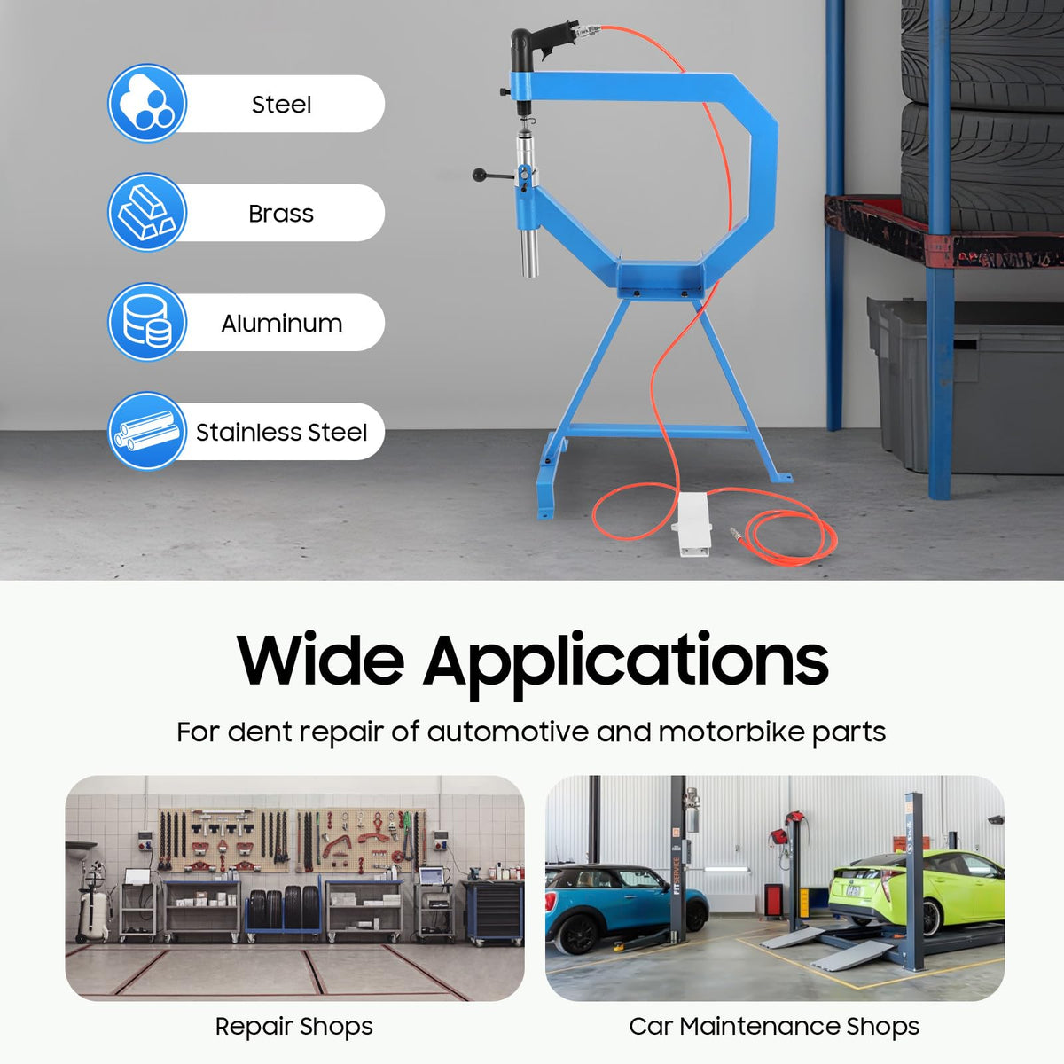 Pneumatic Planishing Hammer with Pedal & Stand M548359