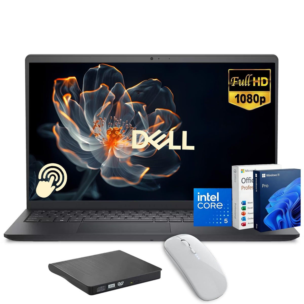 15 FHD Touch Laptop, i5, 16GB RAM, 512GB SSD E8107