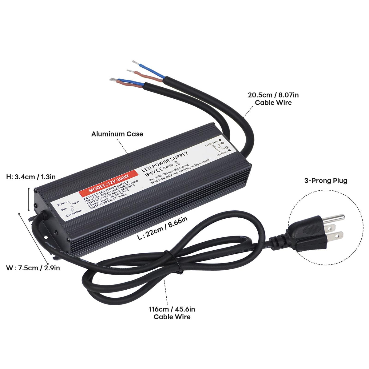200W 12V LED Power Supply G958509