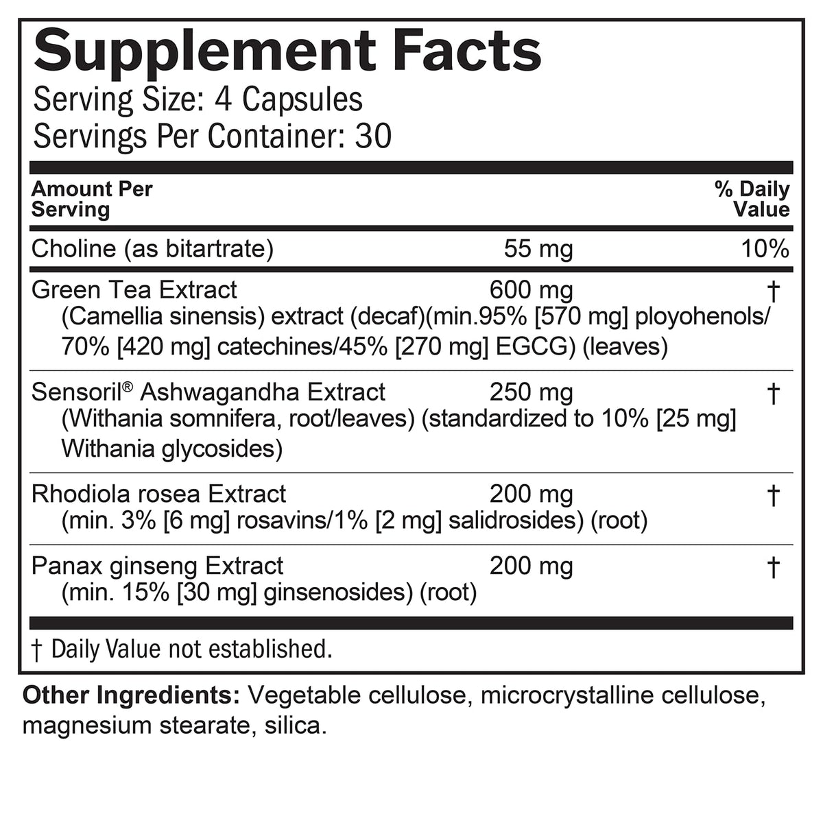 120 Capsules Gluten Free F917