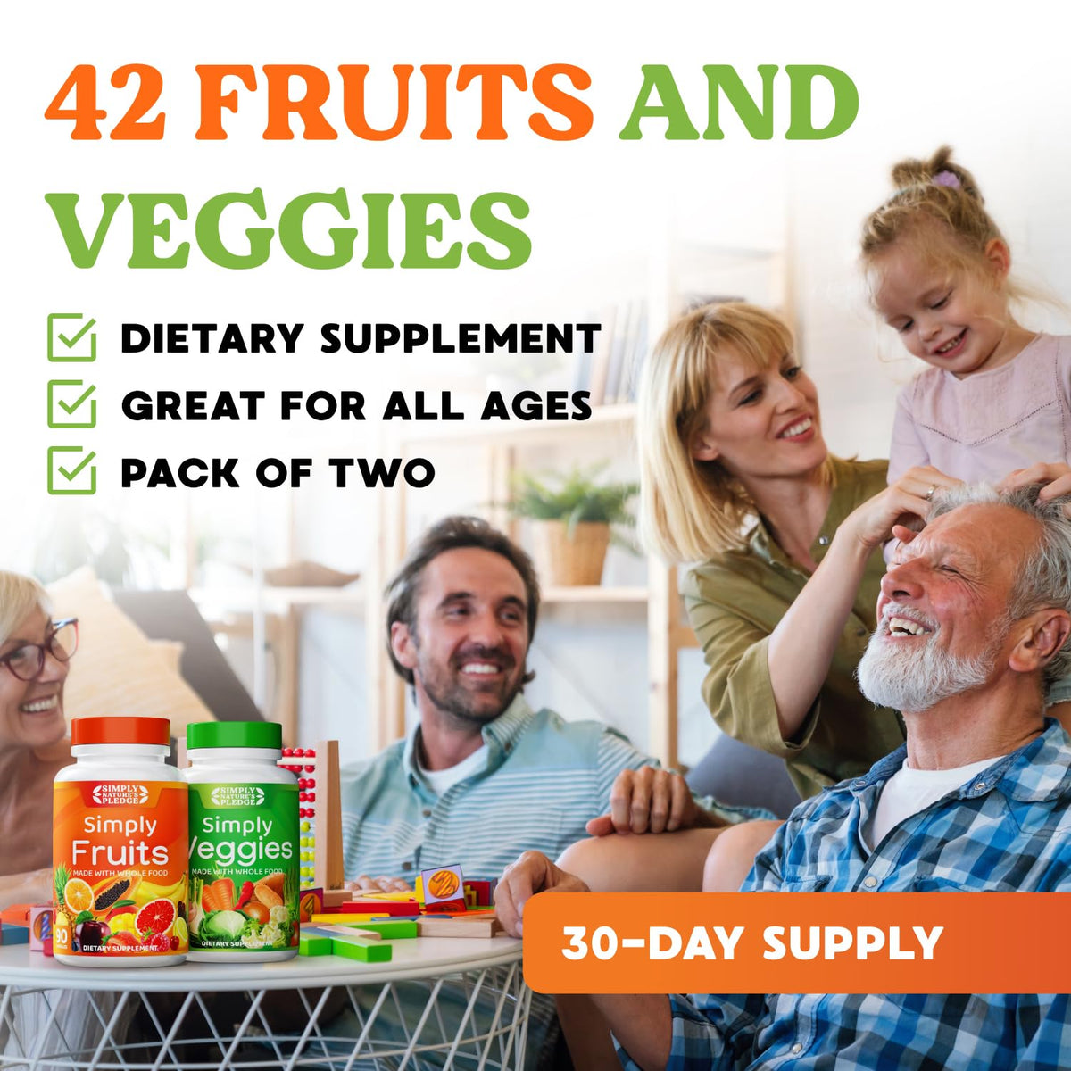 Fruits & Vegetables Supplement, 540 Capsules, 6-Pack I418680