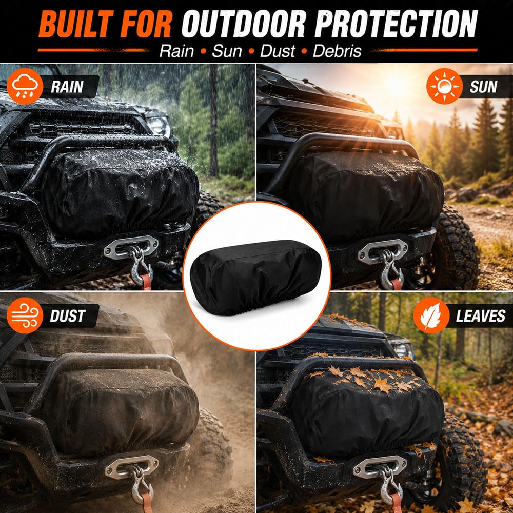 Water Resistant Oxford Fabric Winch Cover J96863