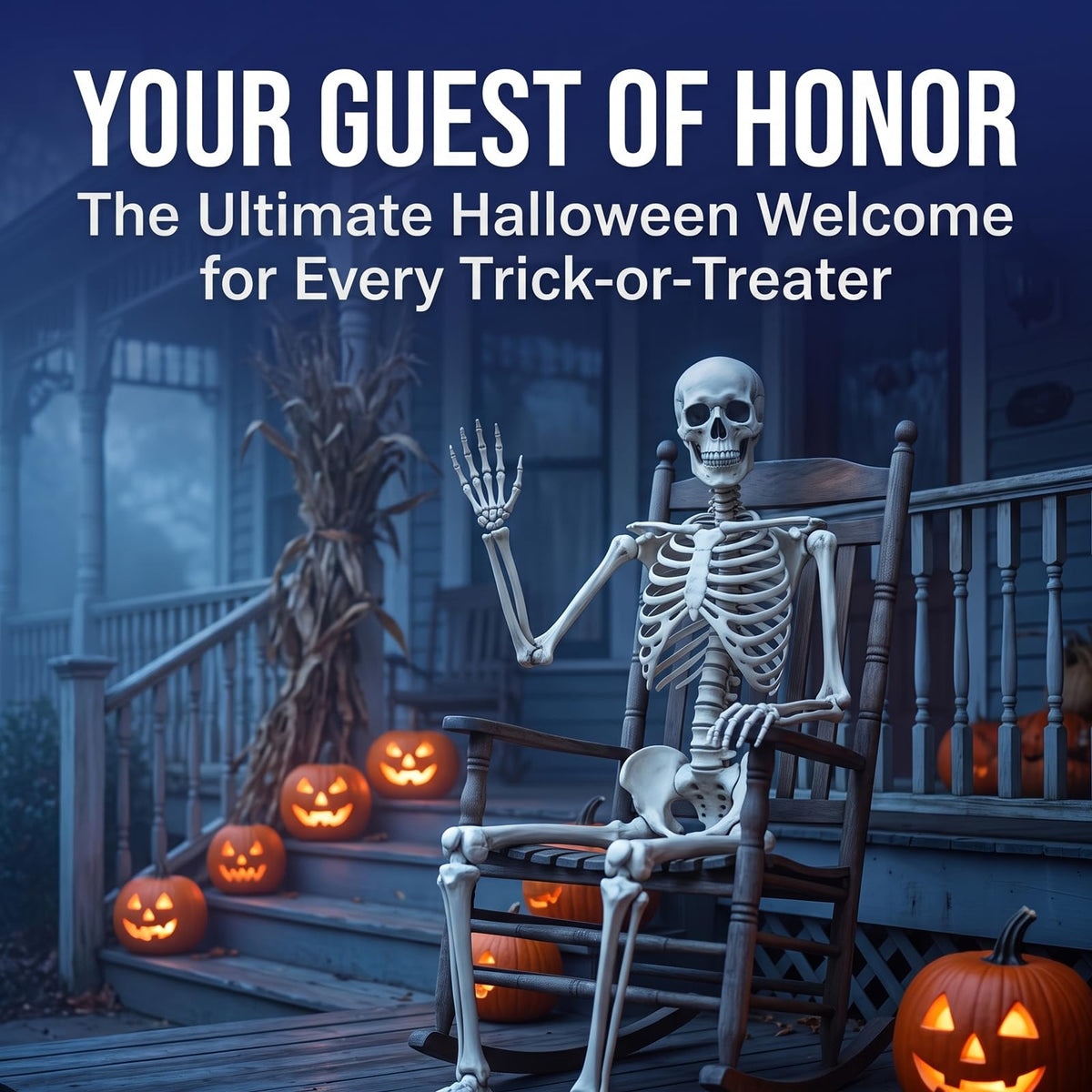 Life Size Posable Skeleton Halloween Decoration J325
