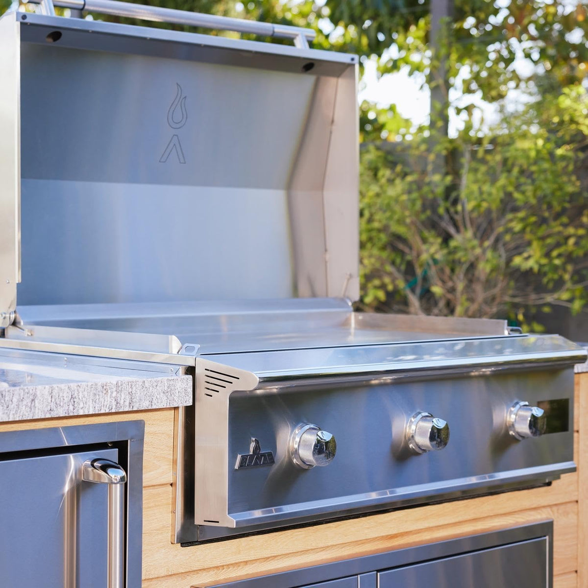 40-Inch Built-In Propane Gas Griddle with Stainless Steel Surface Q803