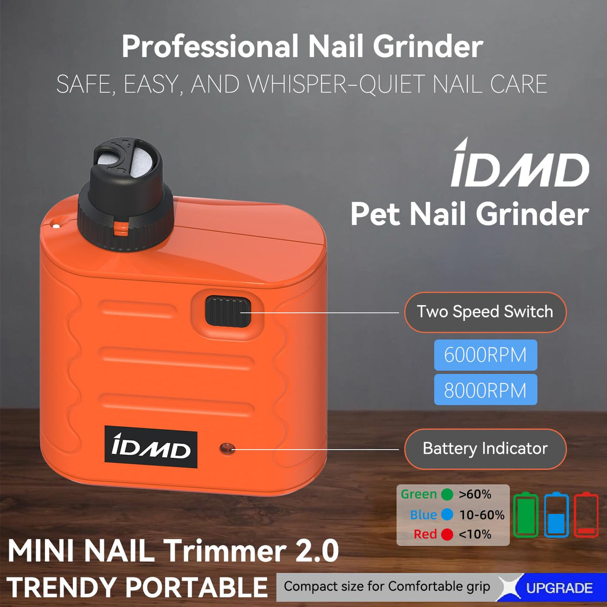 Dog Nail Grinder with Light Z250