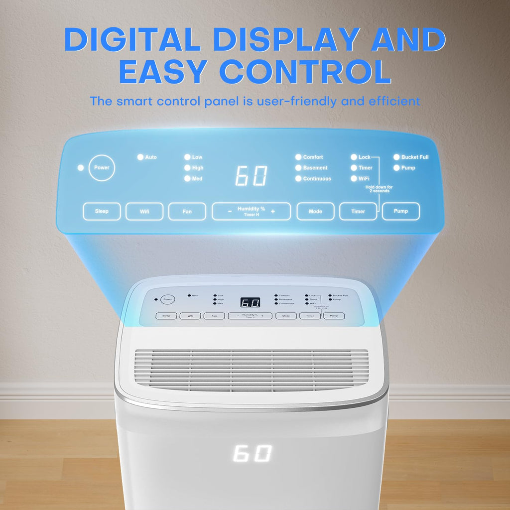 80 Pint Smart WiFi Dehumidifier M773843