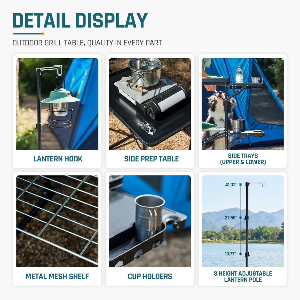 Folding Camping Kitchen Station H13792