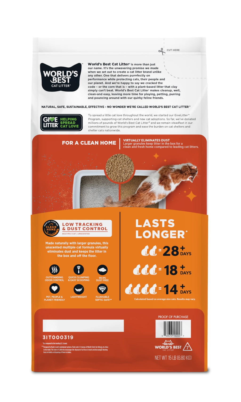 Unscented 15 lb Cat Litter M52351