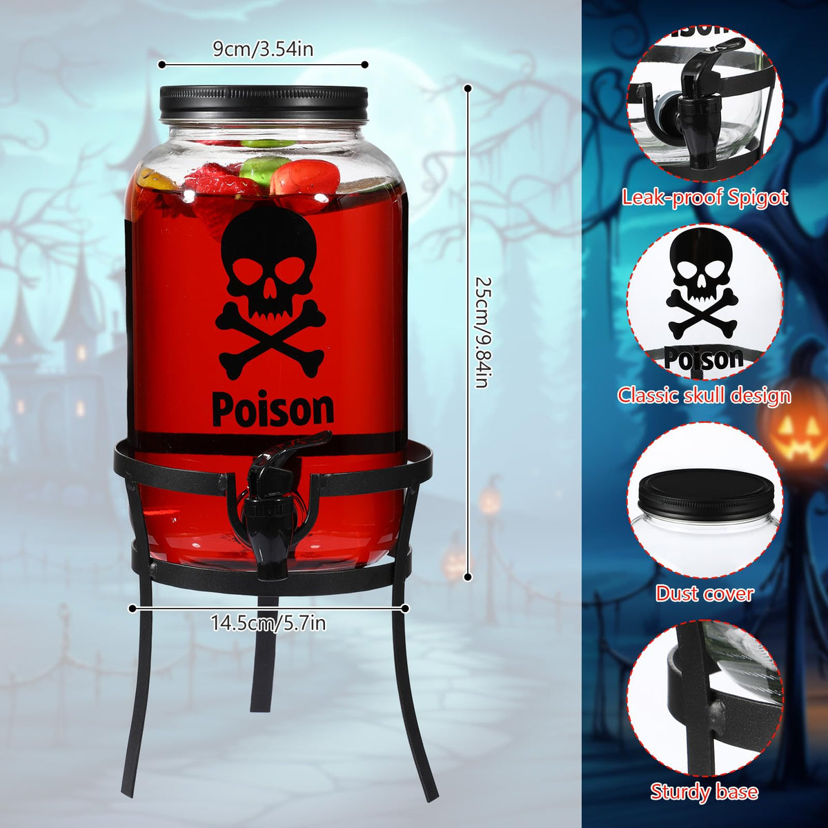 Glass Beverage Dispenser P795